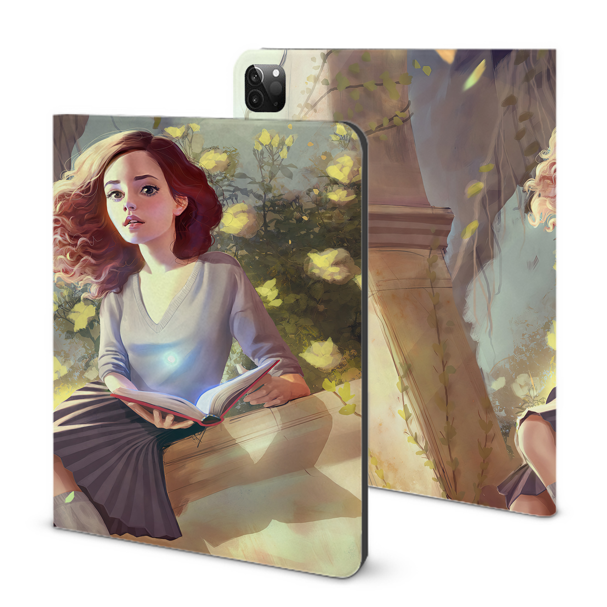 （画像用） Harry Potter ハリー・ポッターシリーズ IPadケース ペンホルダー付き ブックスタイルデザイン